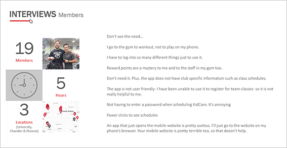 Member survey results